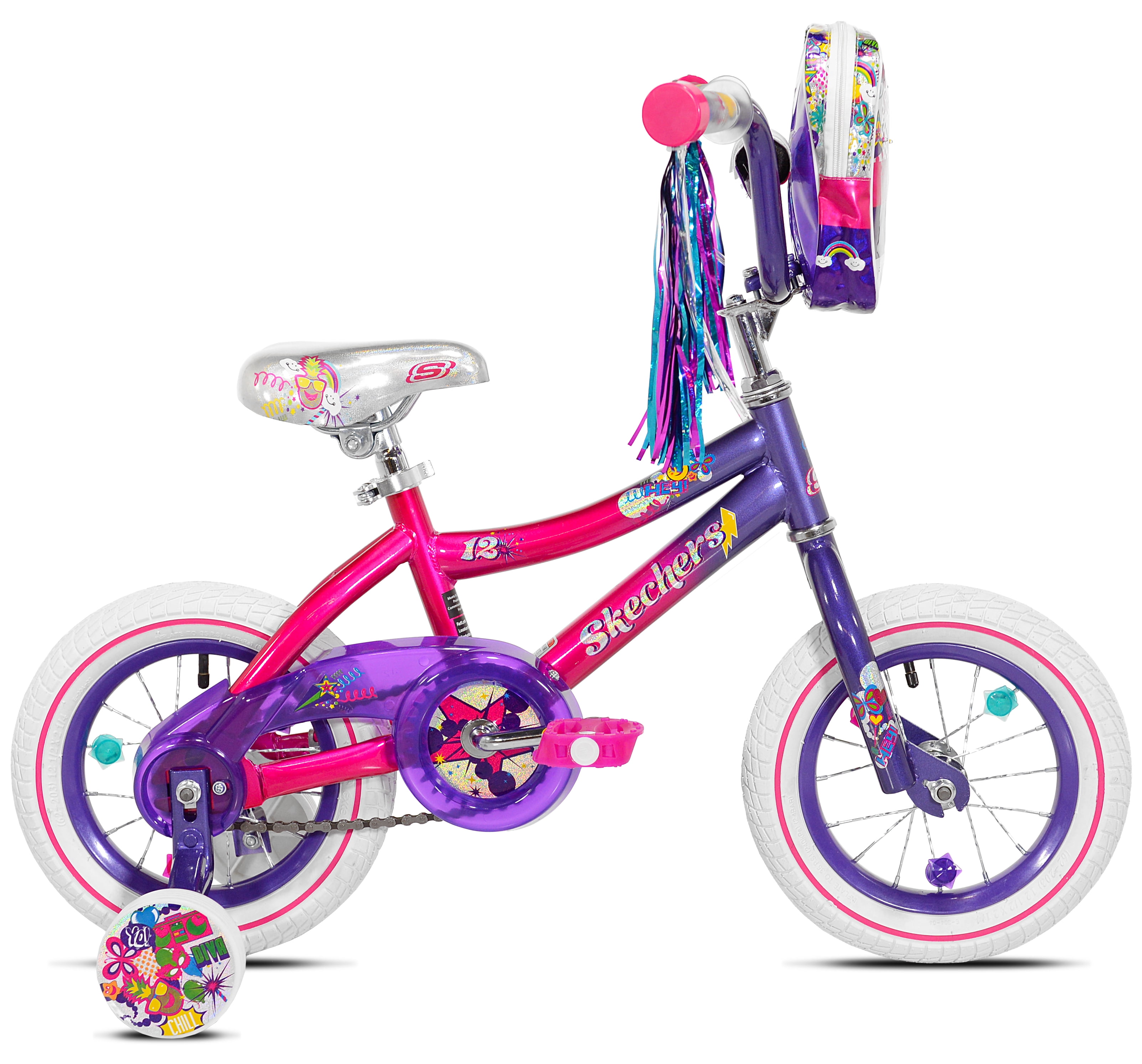 Skechers Girl's Bike, Pink/Purple 