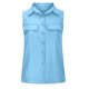 thumbnail image 4 of Fiudx Ofertas Del Día Blusas con Bolsillos y Botones Sin Mangas con Cuello Vuelto de Verano para Mujer a La Moda, 4 of 6
