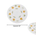 thumbnail image 2 of Unique Bargains 1 Pc Pattern Drink Coaster White Orange Blended fabric, 2 of 5