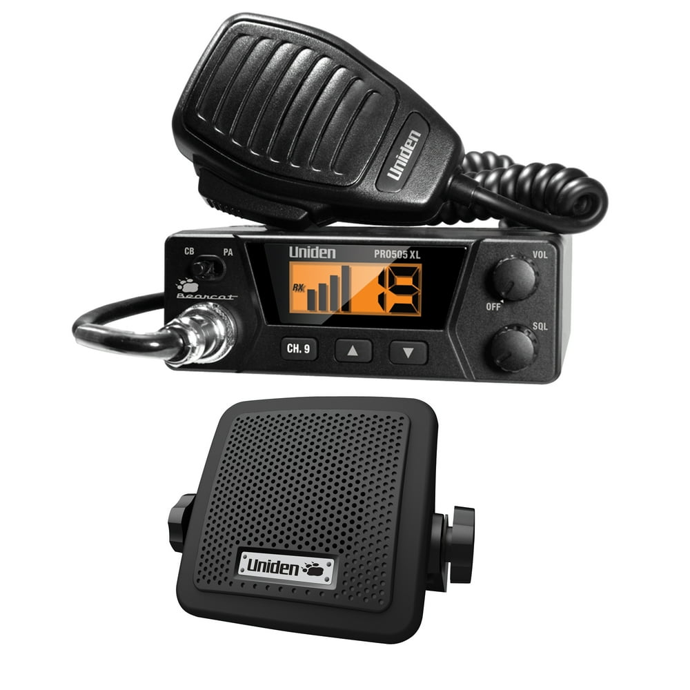 Uniden PRO505XL 40Channel Bearcat Compact CB Radio & BC7 Accessory CB