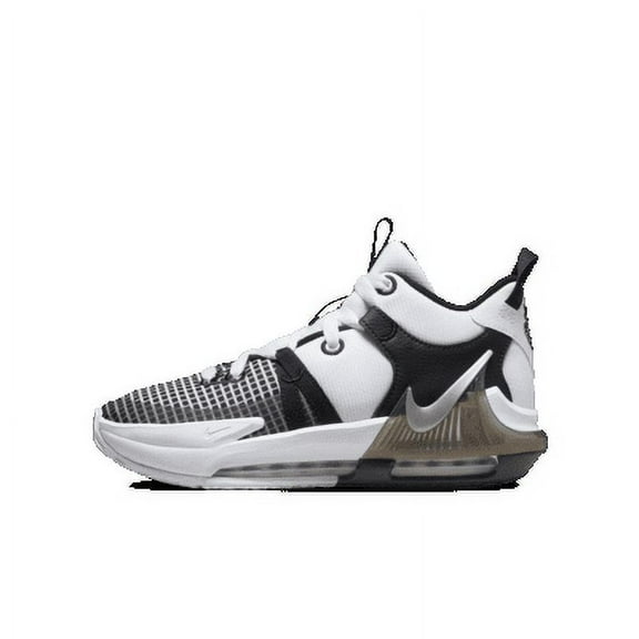 Nike LeBron Witness 7 Big Kids' Basketball Shoes Color: Metallic Silver Black Size: 5