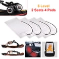 thumbnail image 4 of Riwesomey Almohadilla de calefacción para asiento de coche, 4 piezas, ajustable, desmontable, 12V, protección contra sobretemperatura, accesorios Ventana automotriz Riwesomey VI017167-00B, 4 of 6