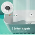 thumbnail image 4 of Yiannan Stall 8G Heavy Duty PEVA Shower Curtain Liner, Waterproof with Magnets, Frost, 36"x72", 4 of 8