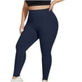 thumbnail image 2 of Gamivast Plus Size Leggings for Women Work Out Stretchy Tummy Control High Waist Yoga Pants Athletic Fitted Lifting Legging Running Compression Trousers, 2 of 5