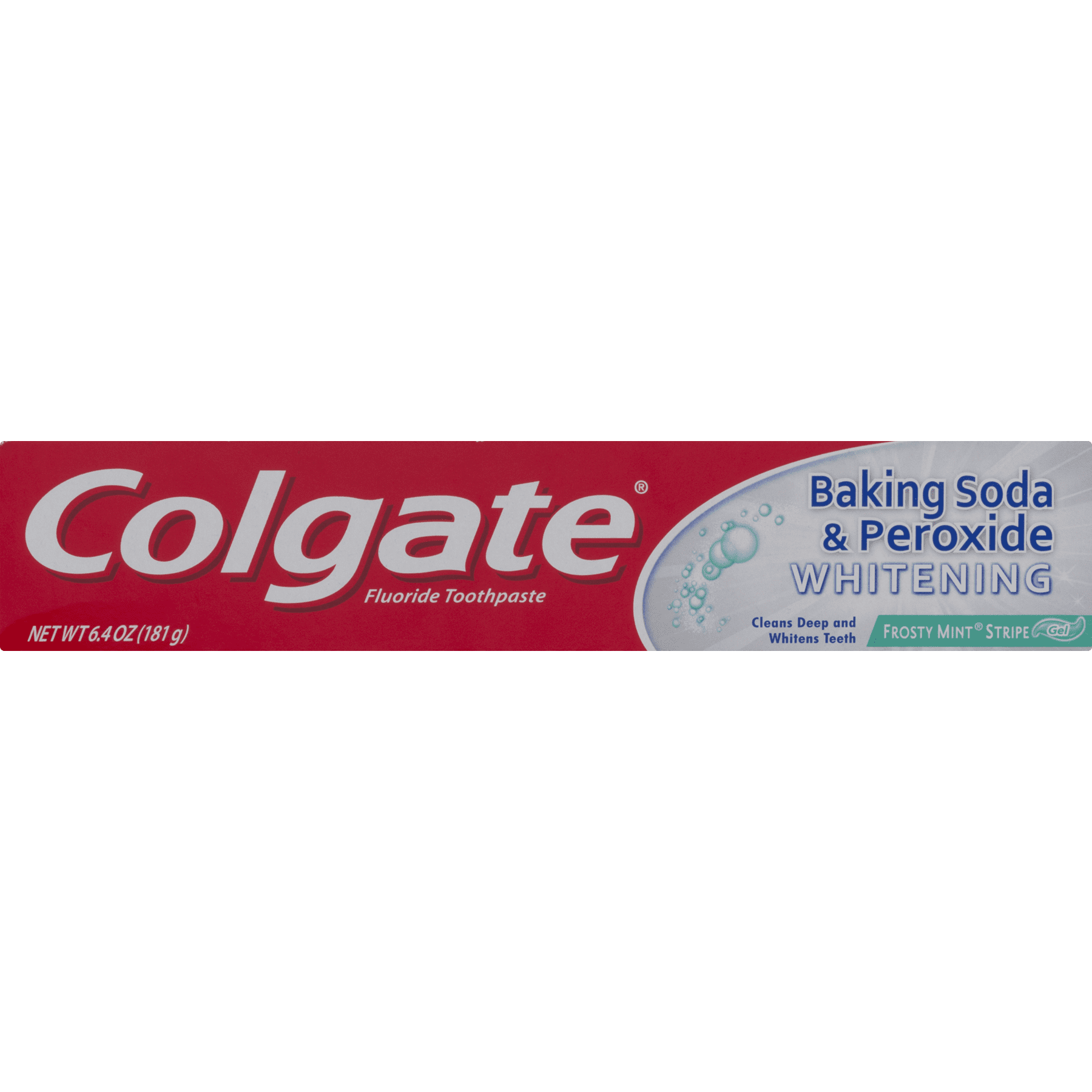 Colgate Fluoride Toothpaste Baking Soda & Peroxide Whitening Frosty Mint Stripe