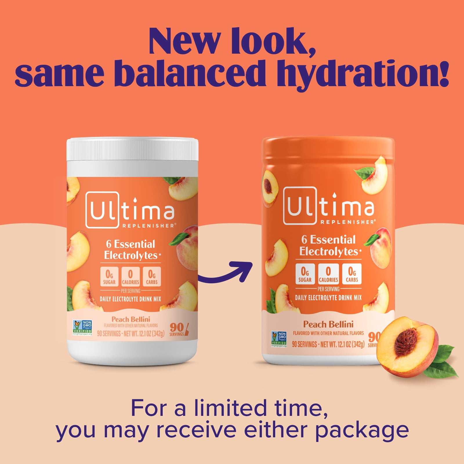 Ultima Replenisher Orange Electrolyte Drink Mix Packet Same-Day