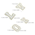 thumbnail image 2 of BRIGHTFUFU 1Jgo Aplicaciones De Letras Hierro Con Bordes Dorados Para Ropa Y Accesorios, 2 of 6