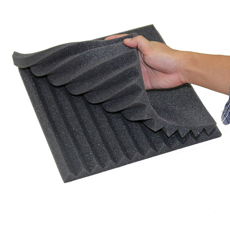12 Pack Acoustic Panels Studio Soundproofing Foam Wedges Wall Foam Tiles Sound  Proof Sound Insulation Absorbing 12 X 12 X 1 