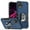 Blue, variant on For Revvl 6X Pro 5G (T-Mobile) Hybrid Cases with Magnetic Ring Holder Stand Kickstand Heavy Duty Rugged Shockproof Cover ,Xpm Phone Case [ Black ]
