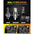 thumbnail image 3 of Bombillas LED Termitor H4/9003/HB2, 60 000 lm, 6500 K, paquete de 2, 3 of 8