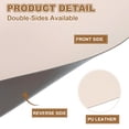 thumbnail image 3 of Uxcell Leather Placemats Sets of 4, PU Leather Dual Sided Oval Non-Slip Table Mats Washable Heat Resistant Waterproof Oil Proof Place Mats for Kitchen Dining(Dark Grey/Beige), 3 of 7