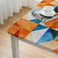 thumbnail image 5 of WYYP Geometric Abstract Art Square Tablecloth Washable for Home Kitchen Outdoor Decoration 100% Polyester Fiber 40*40, 5 of 8