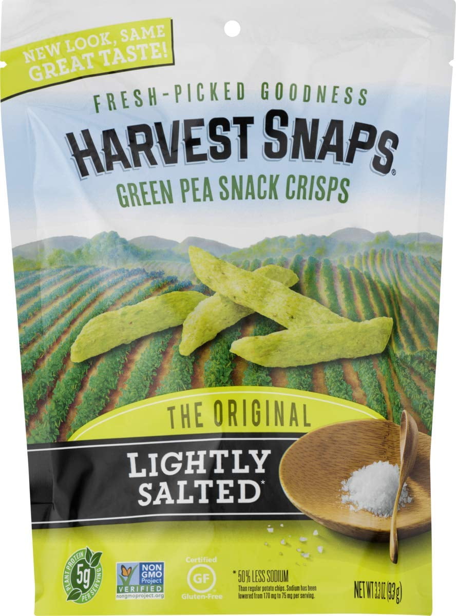 Calbee Harvest Snaps Snapea Crisps Gluten Free Lightly Salted -- 3.3 oz ...