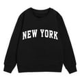 thumbnail image 4 of Boys Sweatshirts Long Sleeve Black Sweatshirts Pullover Crewneck Blouse Shirt Tops Fall Clothes Little Boy Clothes3-4 Years Boys Girls Fashion, 4 of 5