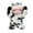 Black White Cow, variant on Tuffy® - Mighty® Pig Ultra Durable Plush Dog Toy with Multiple Layers & Reinforced Seams, Washable and Floats, Mighty® Construction