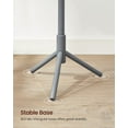 thumbnail image 4 of 8 Hooks Solid Wood Coat Rack Free Standing Coat Rack Tree-Shaped Coat Rack with for Clothes Hats Bags for Living Room Bedroom Grey, 4 of 9