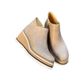 thumbnail image 3 of Crocowalk Women Platform Slip On Loafers Comfort Suede Moccasins Wide Low Top Wedge Shoes, 3 of 5