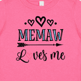 thumbnail image 4 of Inktastic Memaw Grandma Loves Me Girls Baby T-Shirt, 4 of 5