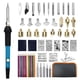 thumbnail image 1 of "Kit profesional de pirograbado con 62 piezas: herramienta eléctrica de soldadura interna, temperatura ajustable y puntas intercambiables para madera y más. Incluye funda protectora y calentamiento, 1 of 6