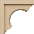thumbnail image 3 of 6"W x 12"D x 12"H Classic Emerson Rough Cedar Woodgrain TimberThane Corbel, Primed Tan, 3 of 6