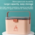 thumbnail image 4 of pitrice Boîte de Rangement pour Pilules en ABS avec Poignées, Grande Capacité, Mignonne, Multi-Couches, Scellée, Anti-Humidité, Organisateur de Comprimés, Gris Moyen, 4 of 6