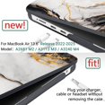 thumbnail image 2 of Funda DONGKE para MacBook Air M4 de 13,6 pulgadas con Touch ID, color mármol, 2 of 7