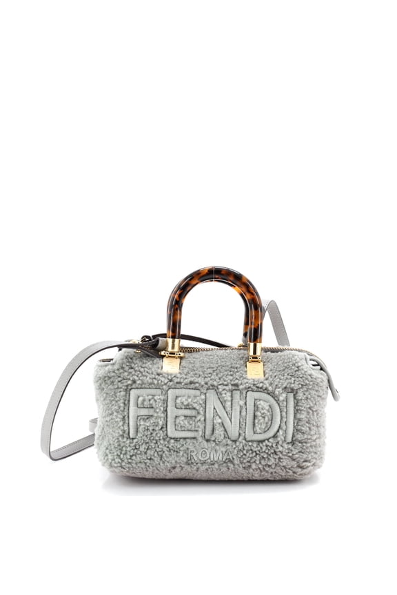 Pre-Owned Logo By The Way Top Handle Bag Shearling Mini By Rebag