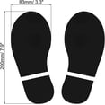 thumbnail image 2 of PATIKIL 8x3.3" Footprint Sticker, 4 Pairs PVC Shoes Floor Decal Sign for Class Decor Stair Guide, Black, 2 of 6