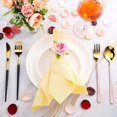 thumbnail image 4 of 12 Pcs Pink Flower Floral Napkin Rings Champagne Rose/Peony Pink Handicraft Wedding Table Decoration, 4 of 5