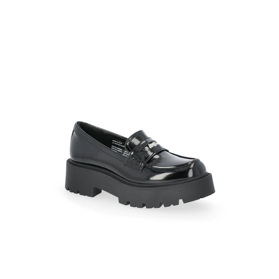 Madden NYC Women's Platform Lug Sole Coin Loafers