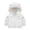 White, variant on Newborn Baby Coat Cardigan Outfit Cute Puffer Jacket Cotton Padded Jacket Bear Ears Hooded Boys Girls Winter Windproof Hooded Coat Warm Fleece Outerwear
