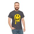 thumbnail image 4 of Dripping smiley face graphic tee Unisex Heavy Cotton Tee, 4 of 8