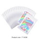 thumbnail image 2 of Organizador Bolsa sellada con película holográfica de arcoíris de 100 Uds. Bolsa de almacenamiento láser (blanco 7X10cm) JShteea  Libre de BPA, 2 of 7