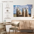 thumbnail image 5 of Elephant Stock Fluffy White Llamas Wall Art - Horizontal Canvas Wall Art - Living Room Wall Decor - Animal Canvas - Blue And Brown Decor - 30" x 20", 5 of 8