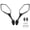 BLACK, variant on Motorcycle Mirrors Rear View Mirrors Compatible with CBR600 F4 F4I 1999-2006 CBR900 CBR919 CBR929 CBR954 1998-2003 RC51 RVT1000 DD250E DD300 DD350
