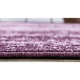 thumbnail image 2 of Unique Loom Del Mar Collection Contemporary Transitional Runner Rug, 2 Feet 7 Inch x 10 Feet, Violet/Eggplant Purple, 2 of 5