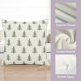 thumbnail image 6 of Christmas Tree Throw Pillow Covers Green White Xmas Pillow Cases 20x20 Inch Set of 2 Vintage Rustic Outdoor Seasonal Pillowcase Winter Holiday Farmhouse Decoration for Home Couch, 6 of 6