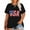 5-Black, variant on XCHQRTI American Stars Stripes Women Plus Size Tshirt 4th of July Patriotic Tee Short Sleeve 2x-5x