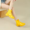 thumbnail image 6 of Women's Rain Shoes - Fashionable Low Top Solid Color Rain Boots for Women Thick and Non- Design for Rainy Seasons, 6 of 9