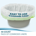 thumbnail image 5 of TidyCare Bedside Commode Liners, Portable Toilet Liners, Value Pack, 48 Count, 5 of 8