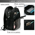thumbnail image 3 of Yiaed Vinyl Records Print Laptop Backpack,Business Travel Durable Laptops Backpack with USB Charging Port,Water Resistant College Computer Bag, 3 of 5