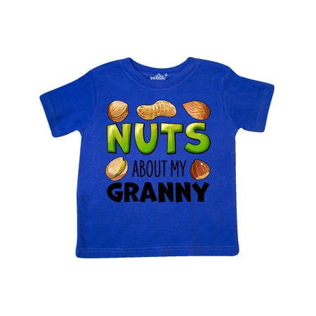 

Inktastic Nuts About My Granny Peanut Almond Pistachio Gift Toddler Boy or Toddler Girl T-Shirt