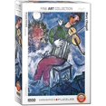 thumbnail image 1 of EuroGraphics Marc Chagall Le Violoniste Bleu Puzzle (1000 Piece), 1 of 3