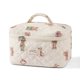 thumbnail image 1 of Bolsa de maquillaje uekeboag grande de viaje acolchada con estampado floral de algodón, 1 of 6