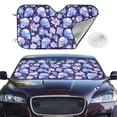 thumbnail image 2 of Kdxio flower Skull starry sky Print Windshield Sun Shade,UV Rays and Sun Heat Protection,Sunshade for Car Windshield,Car Shade Front Windshield - Medium, 2 of 5