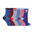 thumbnail image 1 of Sock Snob - Garçons 6 Paires de Chaussettes de Cheville Mode Assorties / Colorées / Funky, 1 of 2
