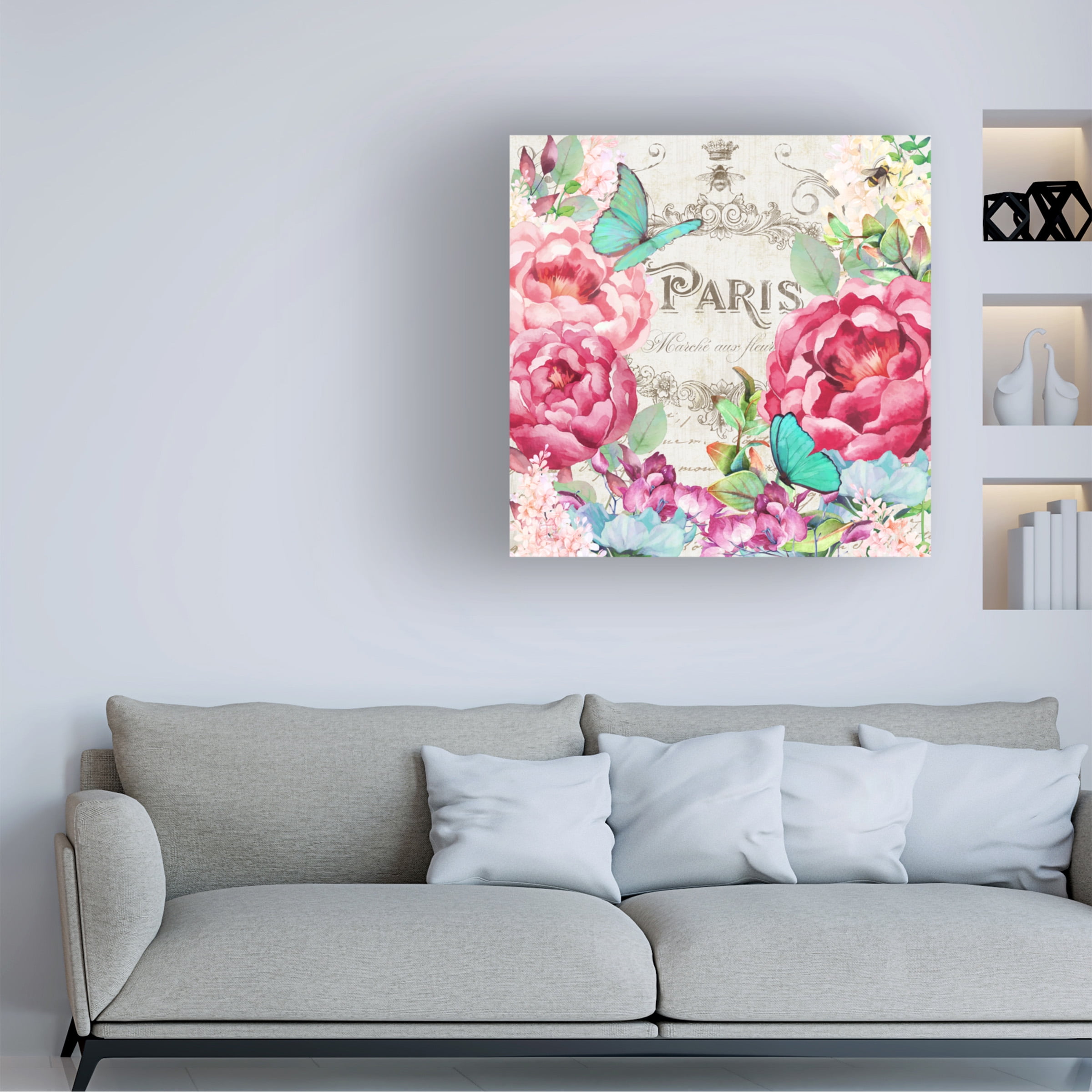 Trademark Fine Art 'Paris Flower Market II' Canvas Art by Tina Lavoie