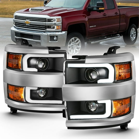 ANZO USA 111359 Projector Headlight Set Fits select: 2015-2019 CHEVROLET SILVERADO