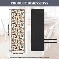 thumbnail image 4 of TSOVTHRID Dachshund Dog Paw Floral Print Dining Chair Cushion Covers Quilted Non-Slip Chair Seat Slipcovers Universal Seat Covers with Elastic Band for Home, Kitchen, Set of 4, 4 of 7