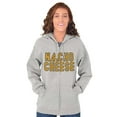 thumbnail image 4 of Nacho Cheese Funny Food Carbs Snacks Zip Up Hoodie Men's Women's Brisco Brands L, 4 of 6